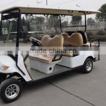 Six Seats Electric Golf Car With Two Rear Facing Flip-flop Seats photo-5