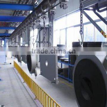 Bicycle parts coating line paint spraying