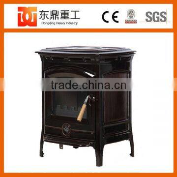 American Style Freestanding Enamel Fireplace/Wood Fireplace With Brown Colour DHF905UCE photo-5