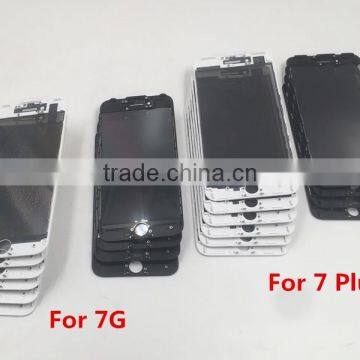 JUYU Original Front Glass With Cold Glue Frame With 250U OCA With Original Polarizer for Iphone7 4.7/5.5 Inch photo-5