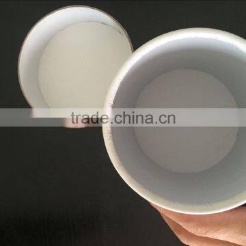 Bioderadable and reusable white cardboard paper tubes