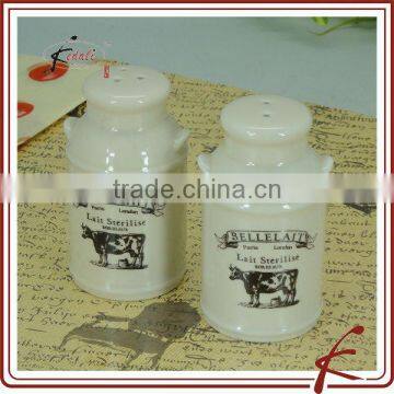 cow design ceramic salt & pepper shaker