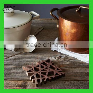 Custom engraved wooden trivet Wooden hot pad Wooden kitchen hot pads