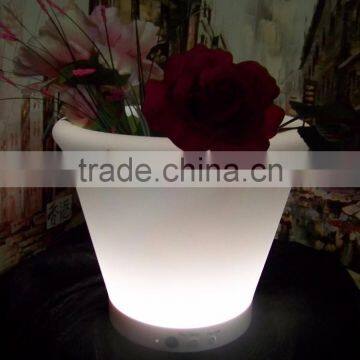 Die27 CM PE Plastic LED Lighted Planter Pots/LED Flower Pot for Home Garden Loft photo-6