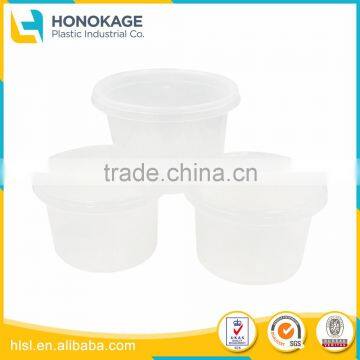 Round Packaging Boxes for Peanut Butter Tub,Sauces Box 500ml Food Container