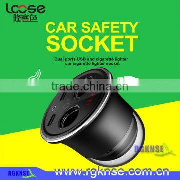 2017 Car Charger With Cigarette Lighter Socket Dual Usb Car Charger Rescue Tool for Car Safe Mini Emergency Resqme photo-3