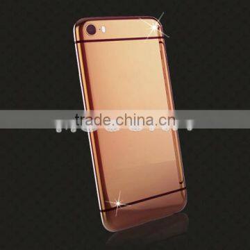 New Style OEM Gold Mirror Back Plate for Iphone 6/6plus Gold Back Panel,Mirror Gold Housing photo-3