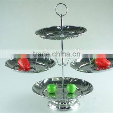 Stainless Steel Hot New Portable Decorative Fruit and Cake Plate With 4 Layers photo-4