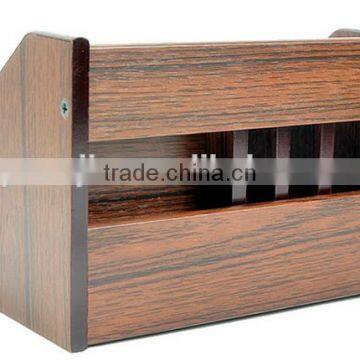 High Quality With Drawer Multi-Function Wood Pen Holder photo-6