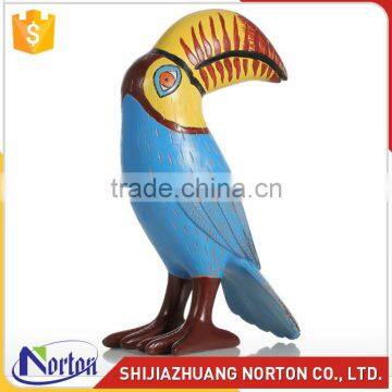 Life size colorful resin parrot sculpture for decoration NTRS-091LI