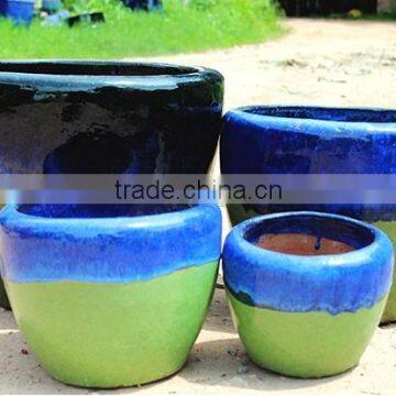 colourful ceramic pots