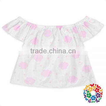 Baby Girls Summer Fresh Patterns Plain Top Outfits Short Sleeve Children Clothes photo-4