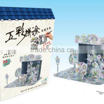 Newly-developed 3D Painting Paper Puzzle for Kids LT8883C photo-2