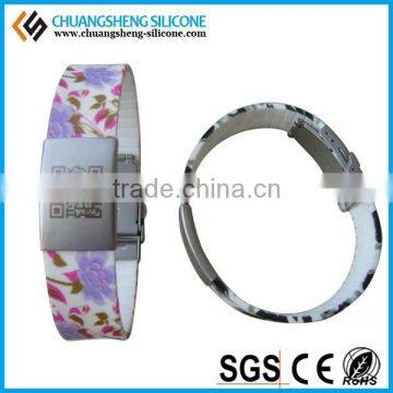 qr Code Silicone Bracelet With Metal Clasp With Factory Price photo-6