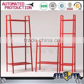 Factory price red color light duty metal display rack