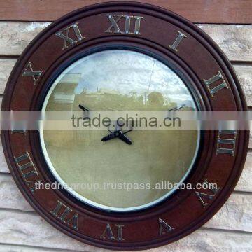 Embossed metallic wall clocks