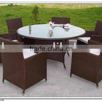 Rattan style royal dining set