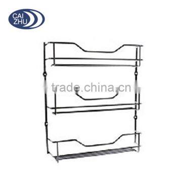 WALL MOUNT 3 TIER CHROME SPICE BOTTLE RACK HOLDER TO SUIT MASTERFOOD SPICE BOTTLES - 18 BOTTLES photo-2