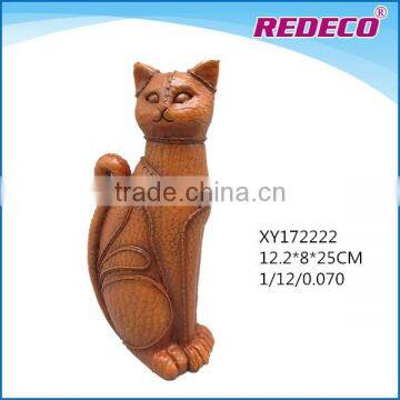 2017 life size cute resin cat figurines