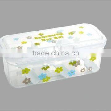 Plastic Seasoning Box Spice Box Cruet Box With Lid