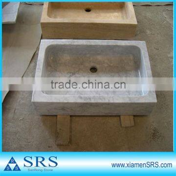 square marble stone sink for bathroom