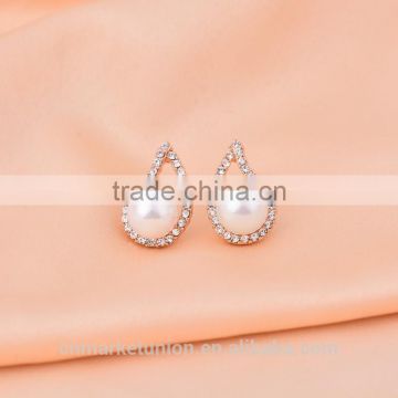 china factory earrings wholesale hot sale women charm pearl earring