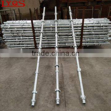 Q345 steel cuplock scaffolding standard with forged top cup