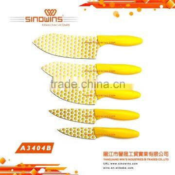 A3404-5 Super Quality Stainless Steel Kitchen Knife Set With Non-stick Coating photo-2