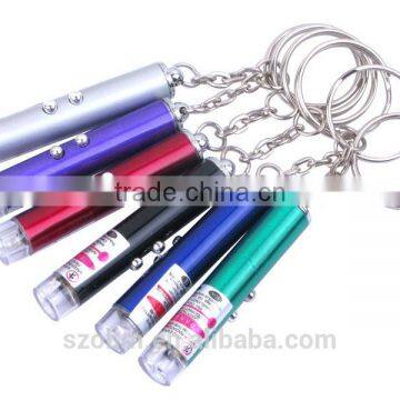 Promotional Led keychain 2K-8L Multicolor Laser Pointer Keychain