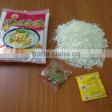 Nutritious flavour instant congee (instant porridge)