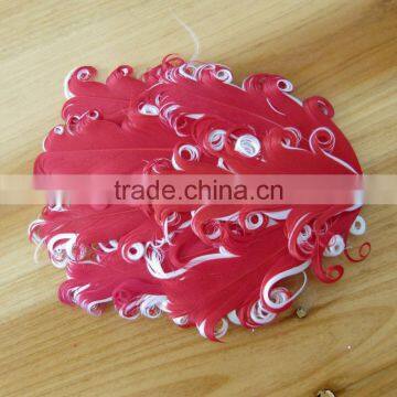 Curly Feather With Pearl Bead Rhinestone for Kids Hair Accessories photo-4