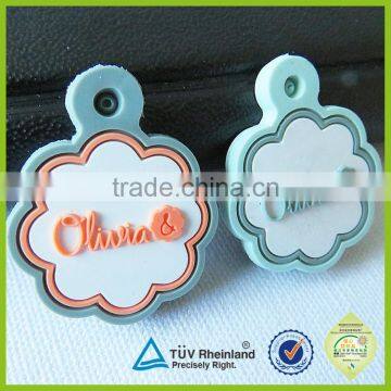 Baby clothes no any harmful substance silicone 3d zipper head