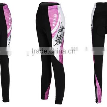 men's specialized sublimated cycling pants, padded cycling long trousers,men's Fleece thermal cycling sports pants