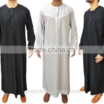 2016 Latest Islamic Clothing Men's Abaya Muslim Throbe photo-4
