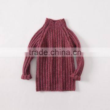 Trendy Design Solid Colour Slim Turtleneck Shrug Sweater for Kids Girl photo-2