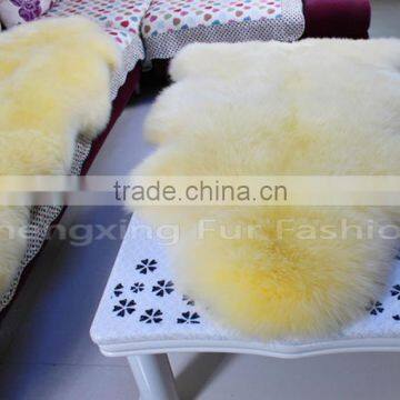 CX-D-112 Real Lamb Sheepskin Fur Wool Throw Blanket Fur Rug photo-4