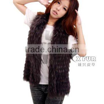 CX-G-B-110A Funny Fashion Womens Clothing Real Raccoon Fur Costume photo-2