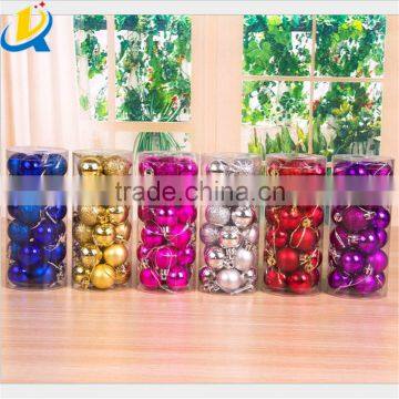 Hot sale simple style decoration hanging colorful Christmas ball