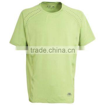 Men's Round Neck Polyester Dri Fit Flat Flock Short Sleeve T-shirt photo-3