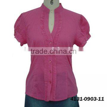 Blouse women shirt model for neck design of ladies blouse