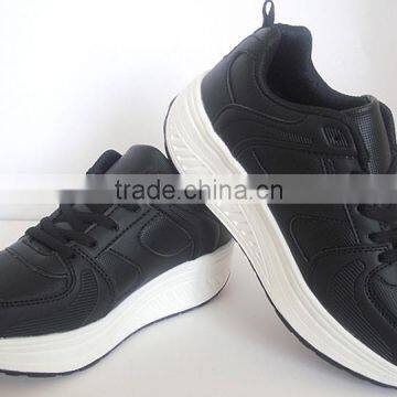 PU Outsole Black PU Upper Footwear Shoe Woman photo-2