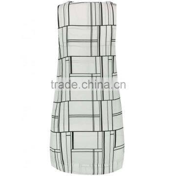 Wholesale OEM Brand Printed Chiffon Blouse Print V Neck Tunic Vest Plus Size Tops photo-3