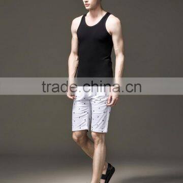Mens Black Plain Custom Gym Stringer Vest photo-2