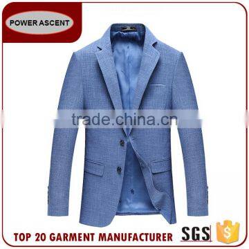 Oem Design Blue Custom Blazer Men Casual Latest Suits Jacket In Fashion photo-2