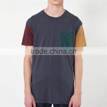 Color Block Pocket no Problem T-shirt photo-2