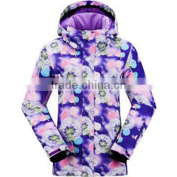 Outdoor Winter Plus Size Women Clothing Active Colourful Ski Jacket photo-2