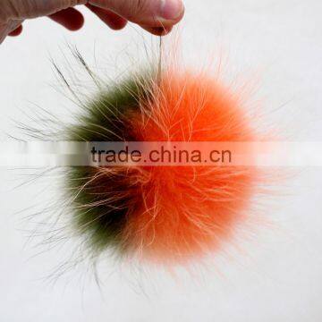 Myfur Multicolor Customize Size Colorful Dazzles Dyed Raccoon Fur Pom Poms photo-3