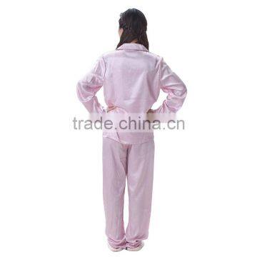 Women Couple Easter Satin Pajamas With Button photo-2
