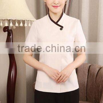 Best Price Summer Style Short Sleeve Perfect Fit Hotel Housekeeping Cleaning Uniforms Wholesale photo-6