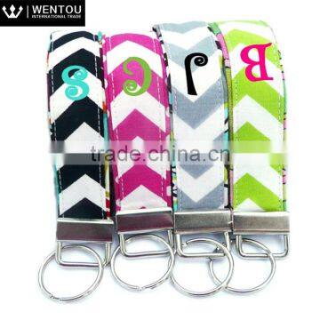 Personalized Monogram Chevron Key Fob photo-2
